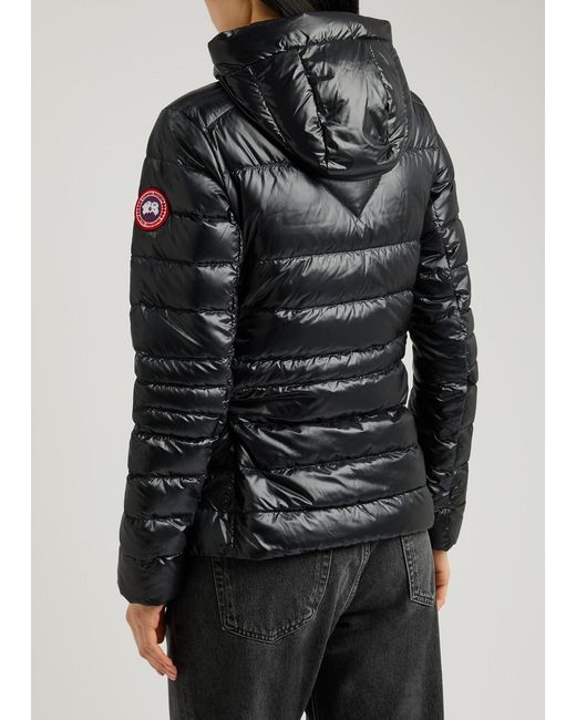 Canada Goose Black Cypress Quilted Hooded Shell Jacket