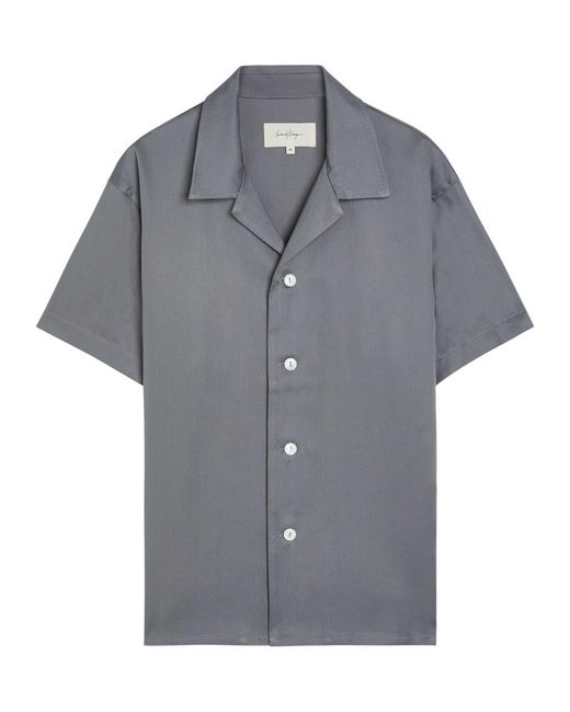 Second Layer Gray Avenue Woven Shirt for men
