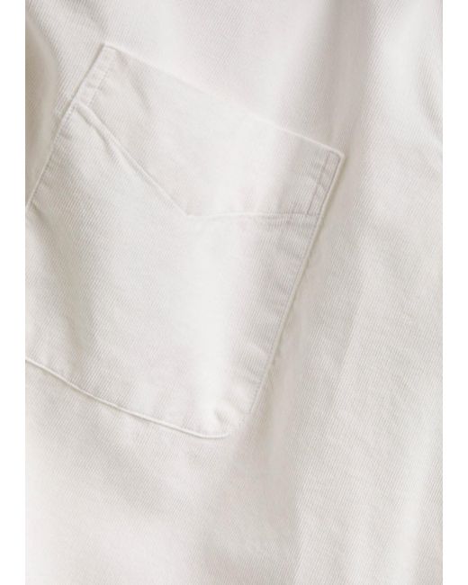 Lardini White Fine-Cord Shirt for men