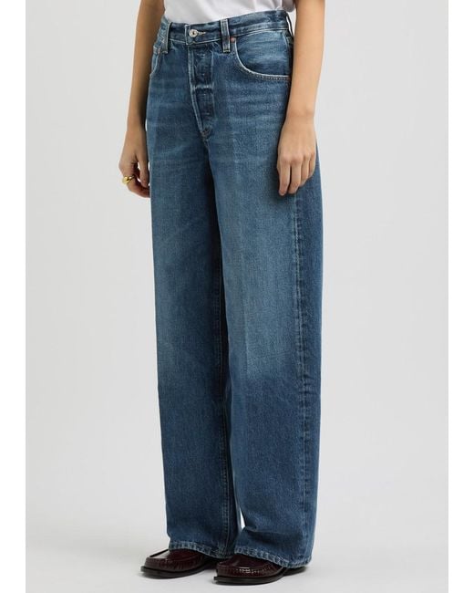 Citizens of Humanity Blue Ayla Wide-Leg Jeans