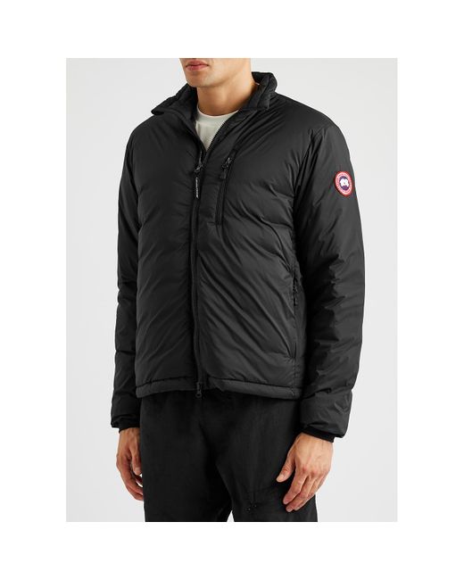 Canada Goose Black Lodge Hooded Ripstop Shell Jacket for men