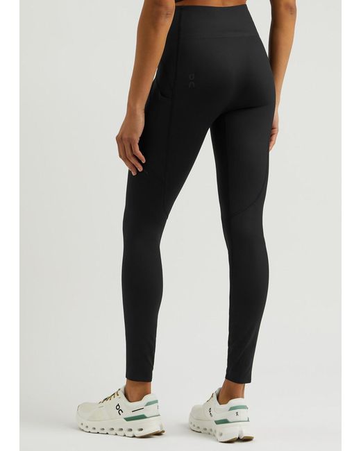 On Shoes Black Movement Stretch-Jersey Leggings