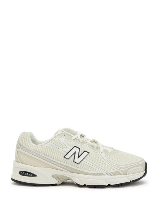 New Balance White 740 Panelled Mesh Sneakers
