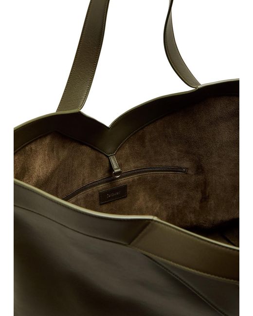 Saint Laurent Green Y Leather Tote Bag for men