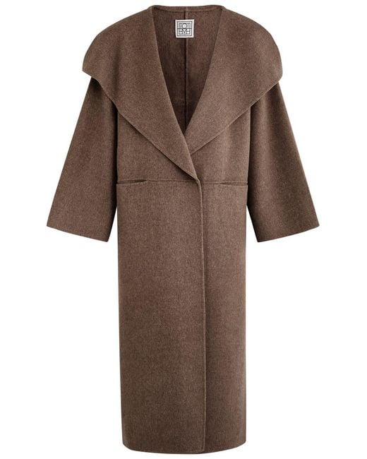 Totême  Brown Wool And Cashmere-Blend Coat