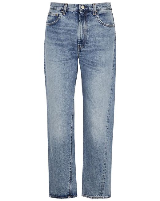 Totême  Blue Twisted Seam Straight-leg Jeans