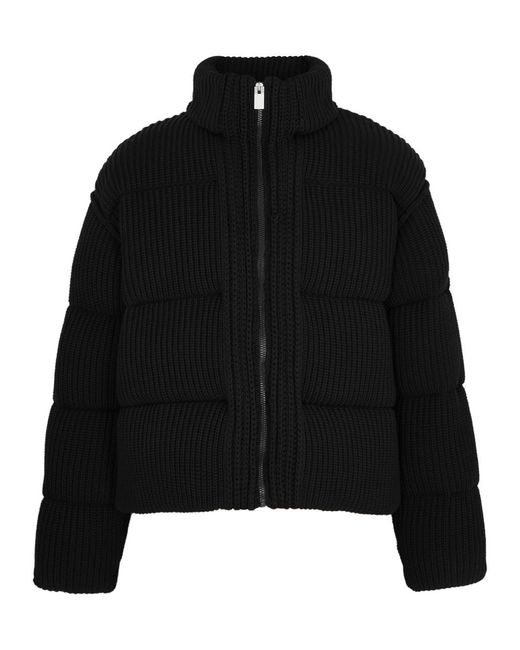 Moncler Genius Black 6 1017 Alyx 9sm Quilted Knitted Jacket for men