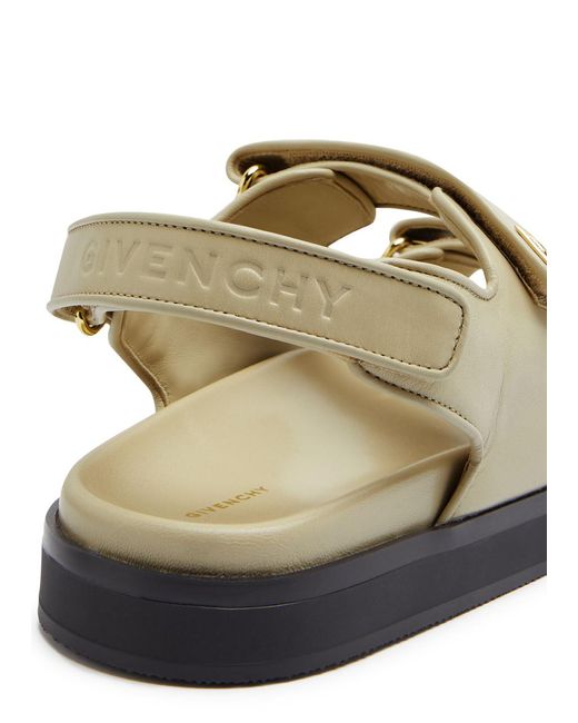 Givenchy Natural 4g Leather Sandals