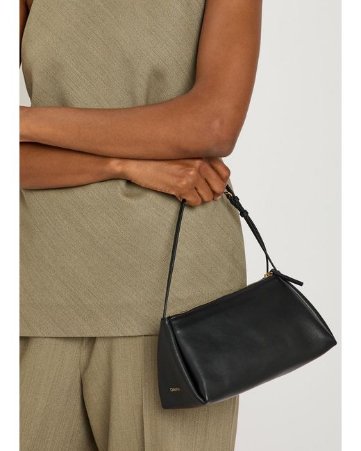Calvin Klein Black Aurelis Leather Shoulder Bag