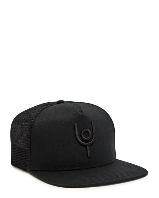 Now You Live Black Trucker Logo-Embroidered Twill Cap