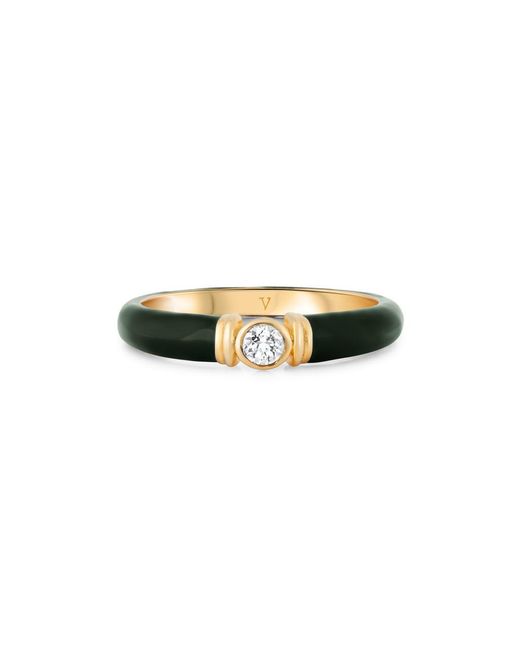 V By Laura Vann Green Kiki 18kt Gold Vermeil Ring