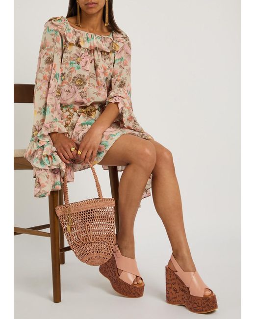 Chloé Brown Wedges