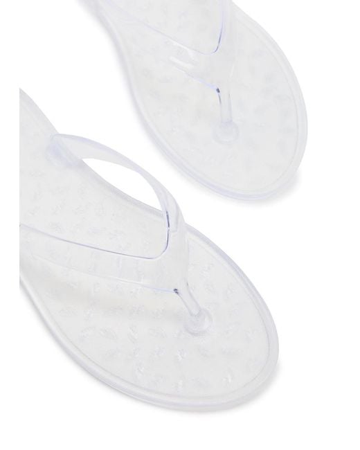 Ancient Greek Sandals White Jelly Flip Flops