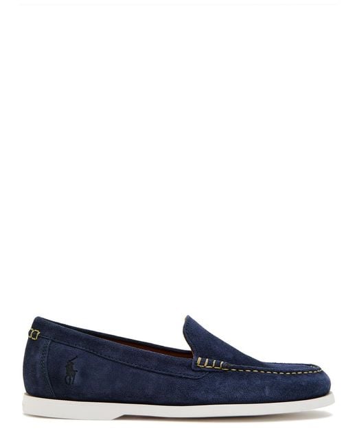 Polo Ralph Lauren Blue Merton Suede Loafers for men