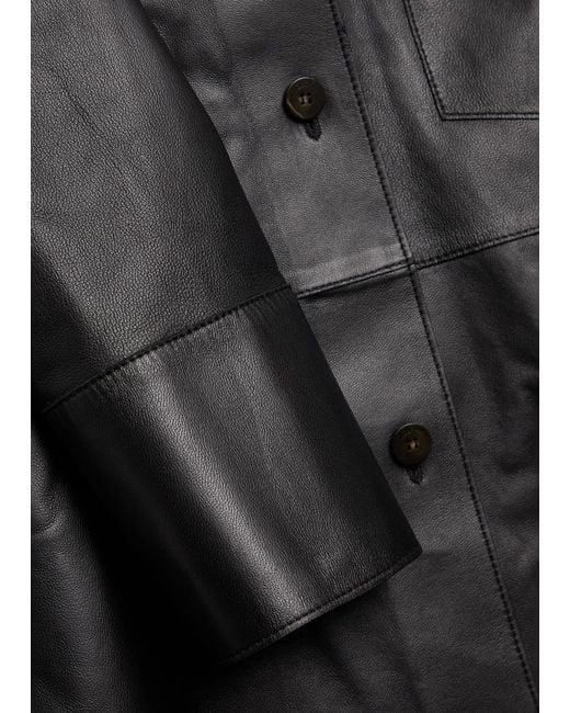 Joseph Black Penna Leather Jacket