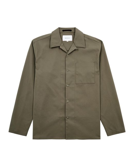 Norse Projects Green Carsten Twill Overshirt for men