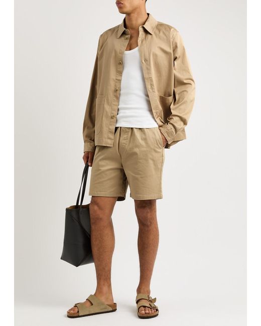 Les Deux Natural Otto Stretch-Cotton Chino Shorts for men