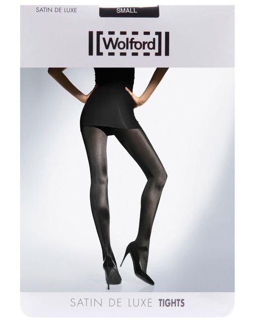 Wolford Satin De Luxe Tights in Black Lyst