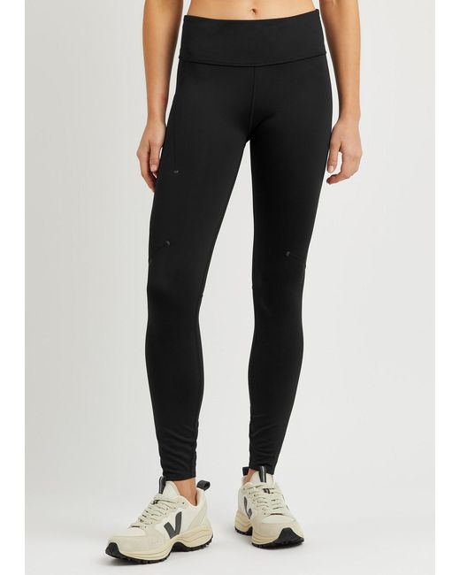 On Shoes Black Performance Stretch-jersey leggings