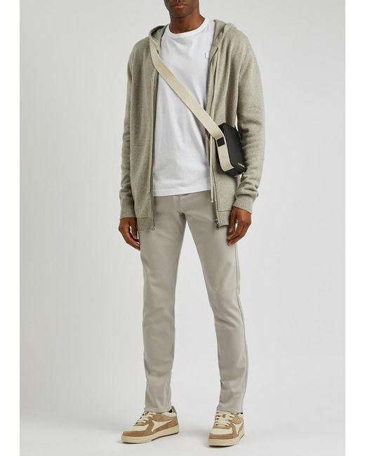 PAIGE Gray Stafford Slim-leg Stretch-jersey Trousers for men