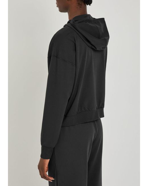 vuori Black Halo Modern Hooded Jersey Sweatshirt