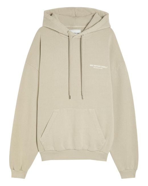 MKI Miyuki-Zoku Natural Design Studio Hooded Cotton-Blend Sweatshirt for men