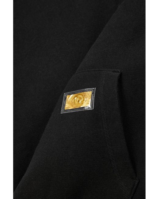 Advisory Board Crystals Black Hooded Cotton-blend Sweatshirt for men