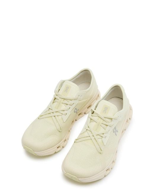 On Shoes Natural Cloud X 4 Ad Panelled Mesh-Knit Sneakers
