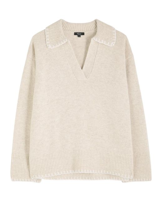 Rails Natural Athena Wool-Blend Polo Jumper