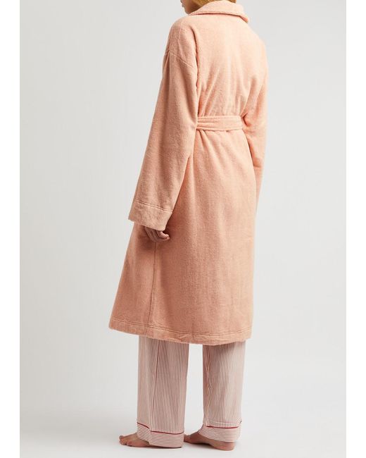 Eberjey Pink Terry-cotton Robe