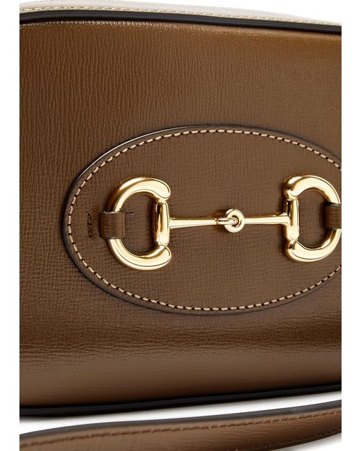 Gucci Brown 1955 Horsebit Leather Camera Bag