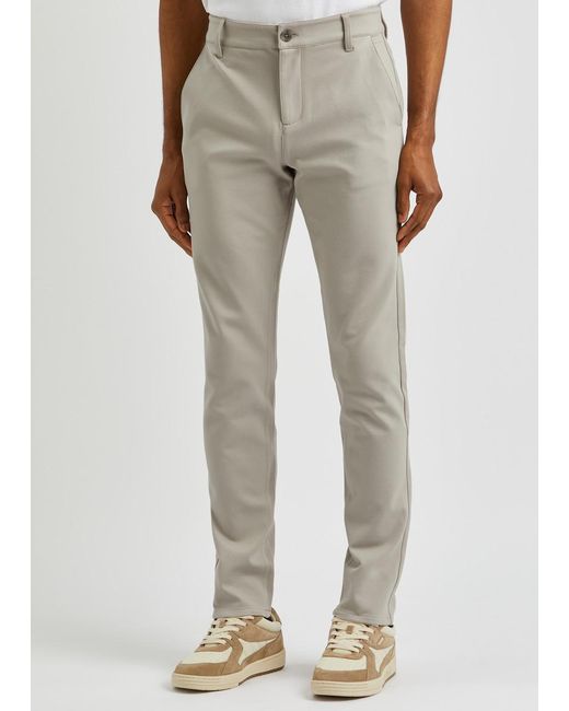 PAIGE Gray Stafford Slim-leg Stretch-jersey Trousers for men