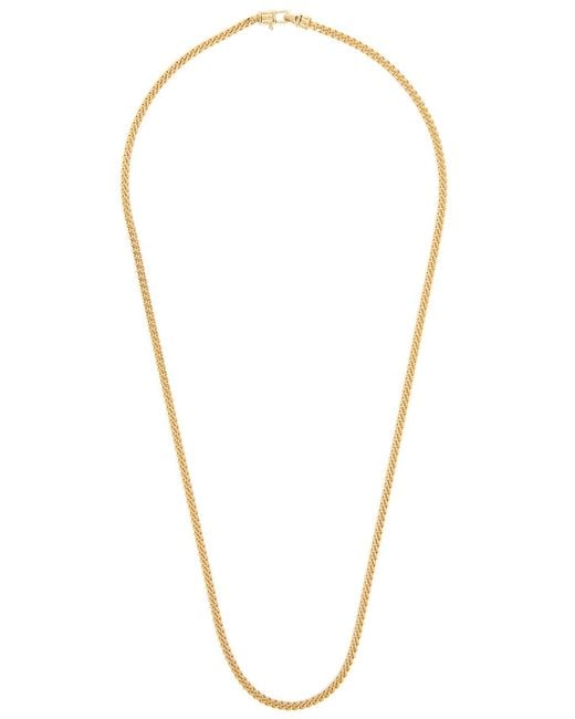 Tom Wood Metallic Curb M-Plated Chain Necklace for men