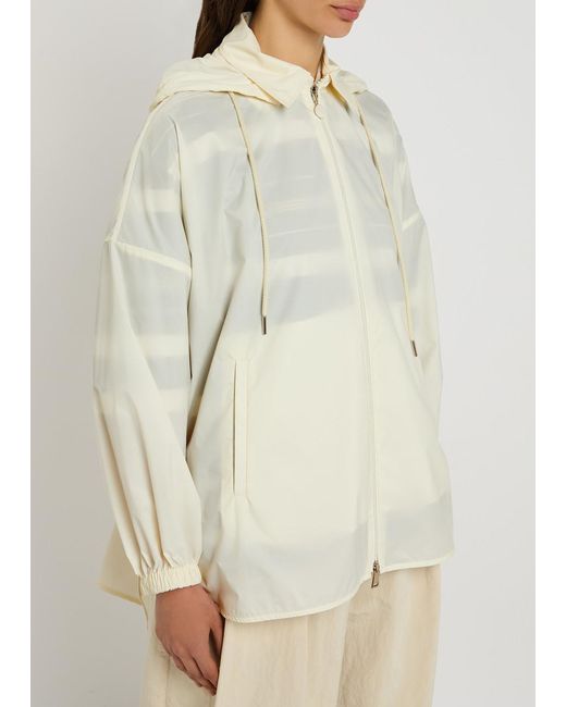 Moncler White Hooded Shell Shirt
