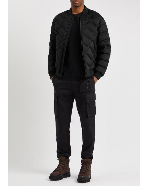 Moncler Black Ubac Quilted Shell Jacket for men