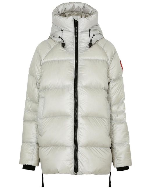 Canada Goose Gray Cypress Quilted Feather-Light Shell Coat