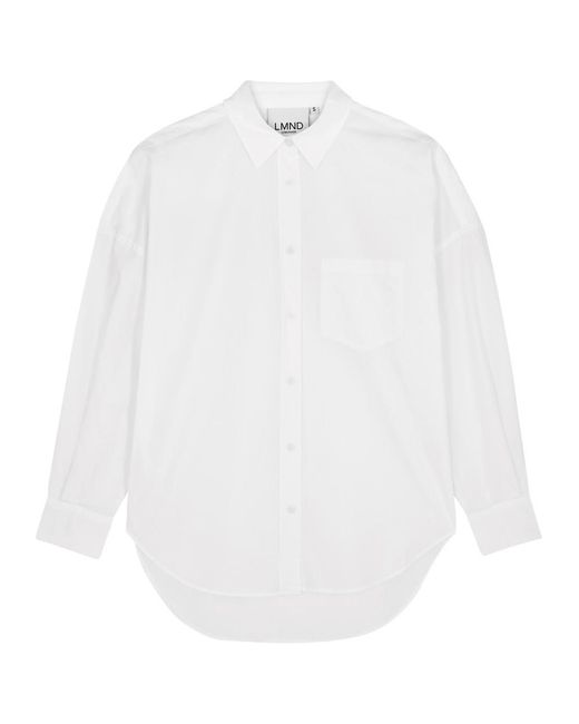 LMND Lemonade White Chiara Cotton-poplin Shirt