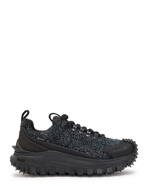 Moncler Black Trailgrip Apex Gtx Brushed Suede Sneakers for men