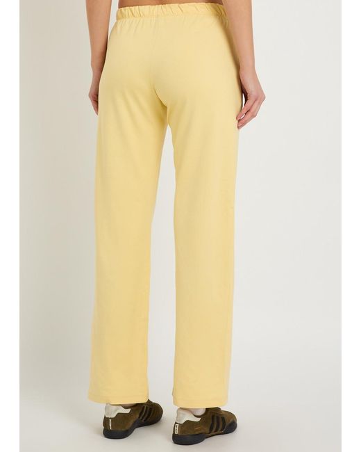 vuori Yellow Halo Modern Straight-Leg Jersey Sweatpants