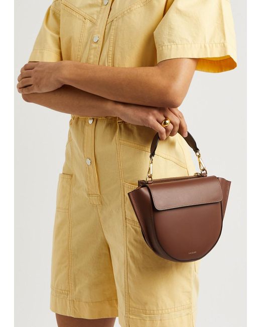 Wandler Brown Hortensia Mini Leather Cross-body Bag