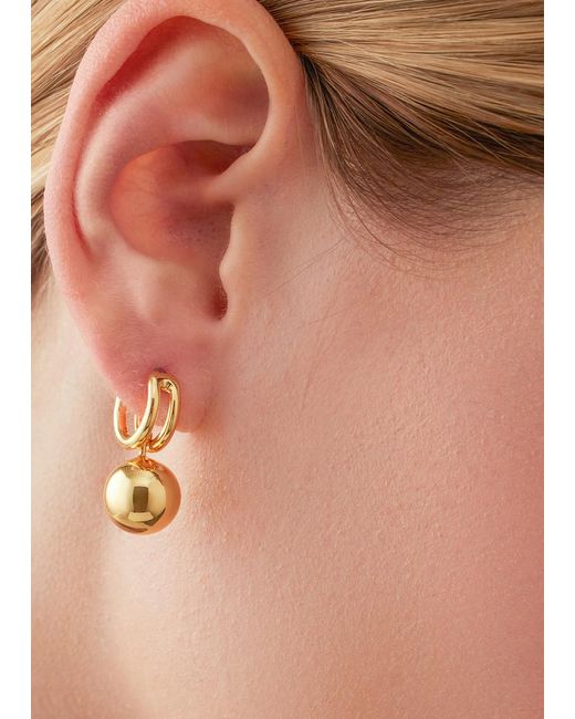 Jenny Bird Metallic Lyra -dipped Hoop Earrings