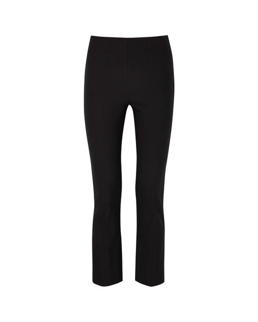 Vince Black Off- Stretch-Jersey Trousers