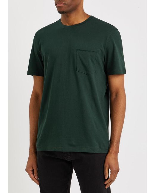 PAIGE Green Ramirez Cotton T-shirt for men