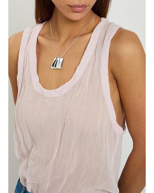 Jenny Bird White Sundra Sterling-Plated Necklace