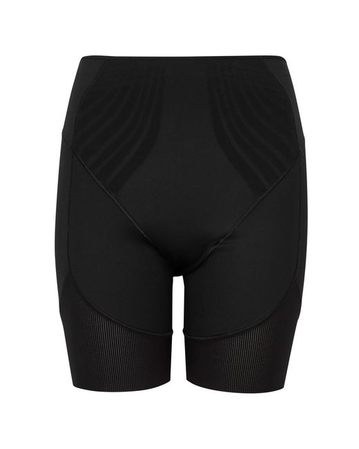 Spanx Black Haute Contour Mid-thigh Shorts