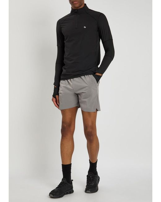 Represent Black 247 Run Quarter Zip Stretch-Jersey Jacket for men