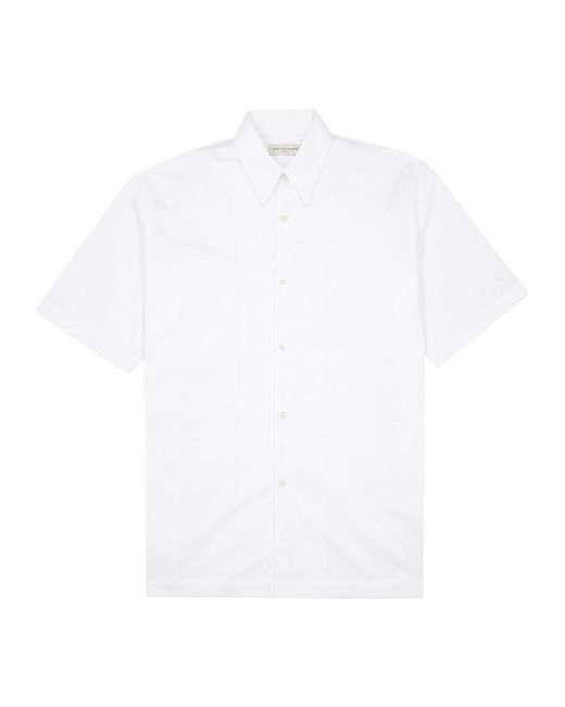 Dries Van Noten White Clasen Cotton-poplin Shirt for men