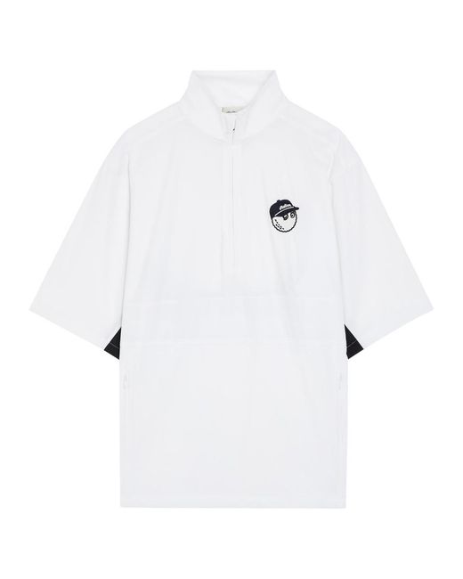Malbon White Pine Appliquéd Stretch-Shell Windshirt for men