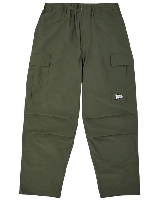 BBCICECREAM Green Logo Cotton-Blend Cargo Trousers for men