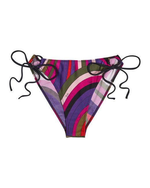 Emilio Pucci Purple Printed Bikini Briefs